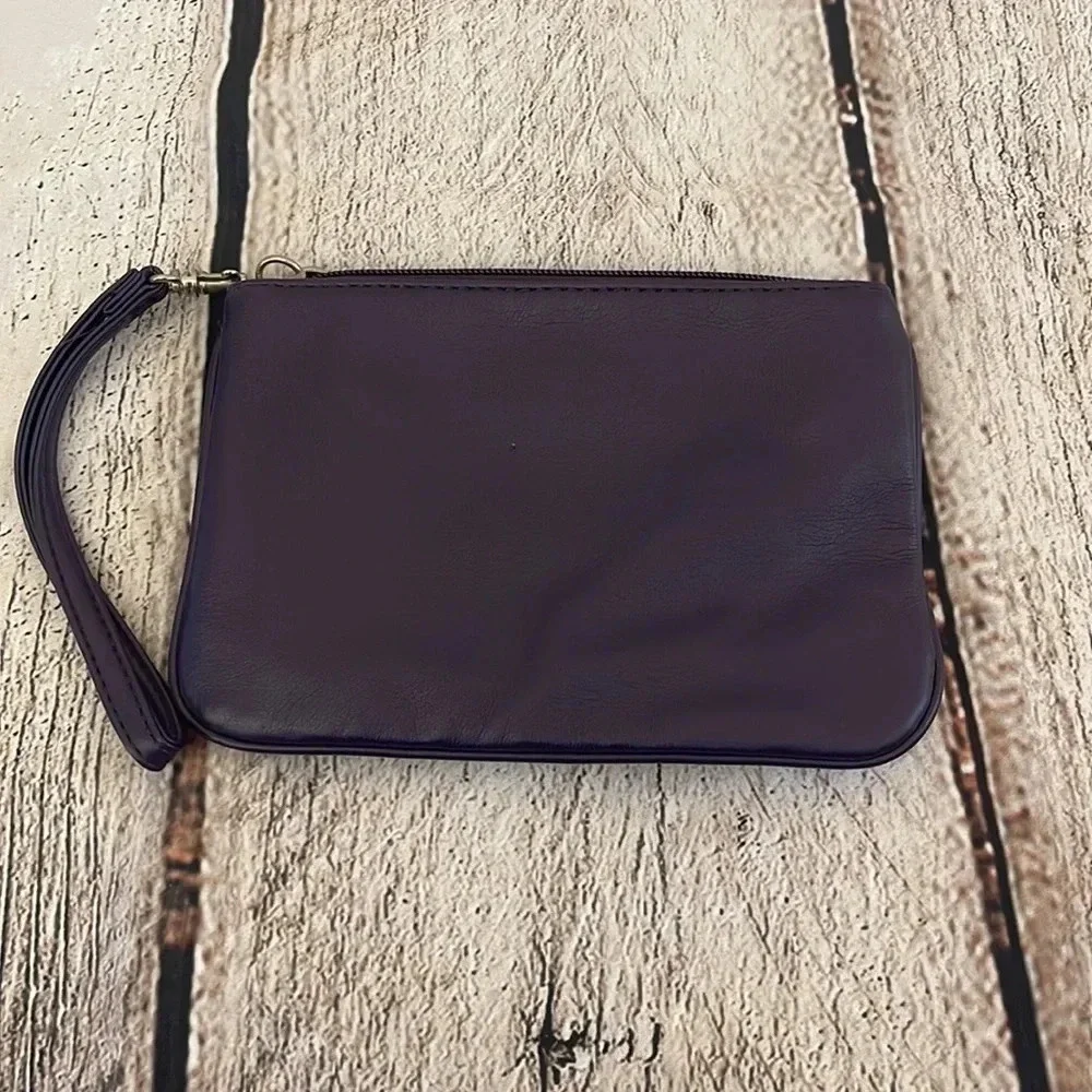 Express purple small wristlet bag